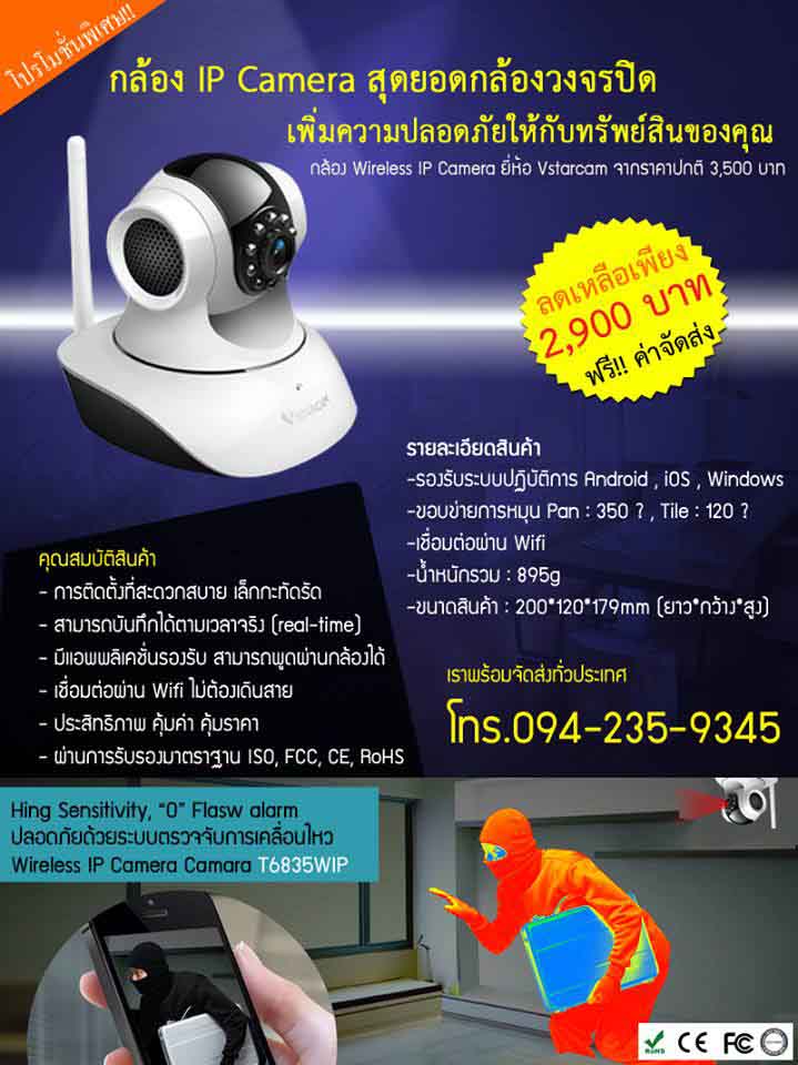 กล้องวงจรปิด ip camera