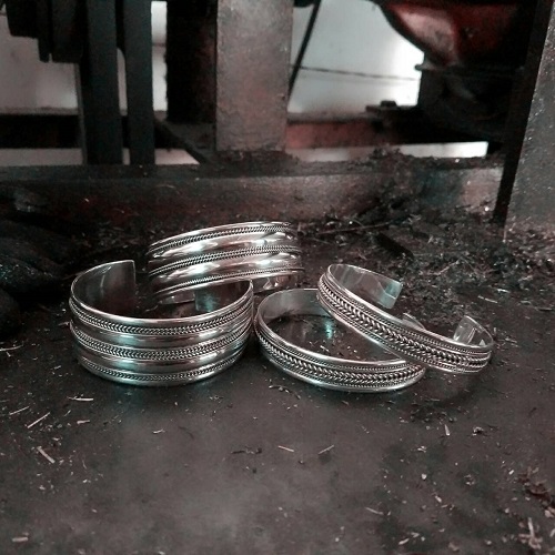 silver cuffs