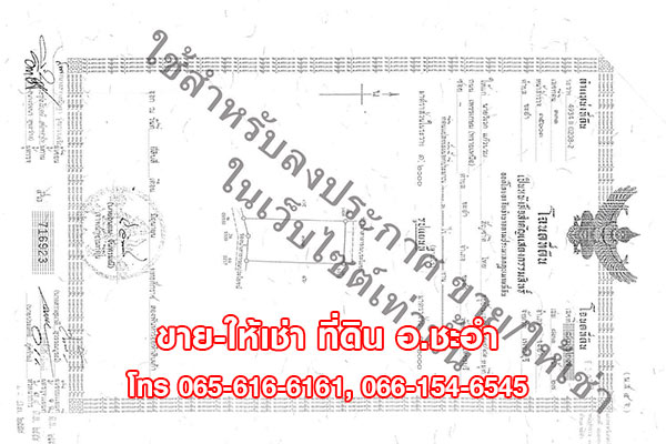 ขายที่ดินชะอำเพชรบุรี